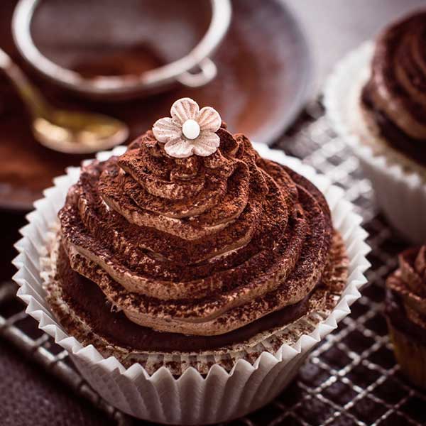 Cupcake vegan al cioccolato fondente