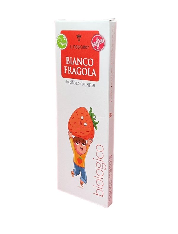 Tavoletta Bianco Fragola Vegan Bio